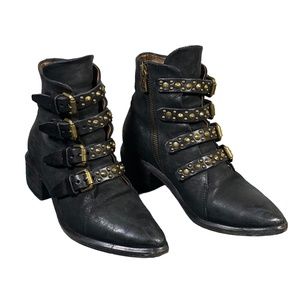 A.S.98 Frankie boots, stylish, leather, size 36, black ankle boots